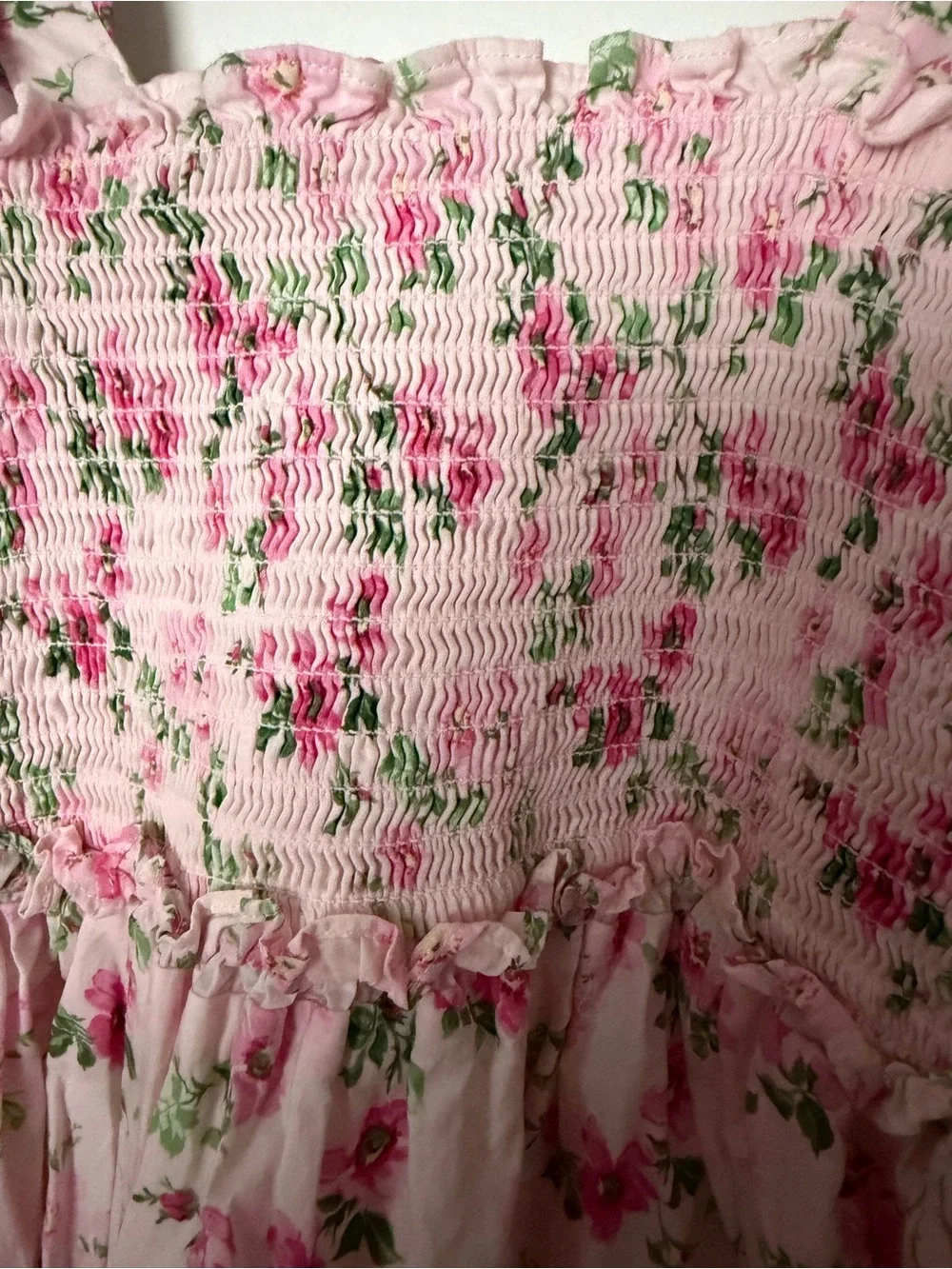 Janie and Jack Pink Floral Ruffle-Strap Sundress
